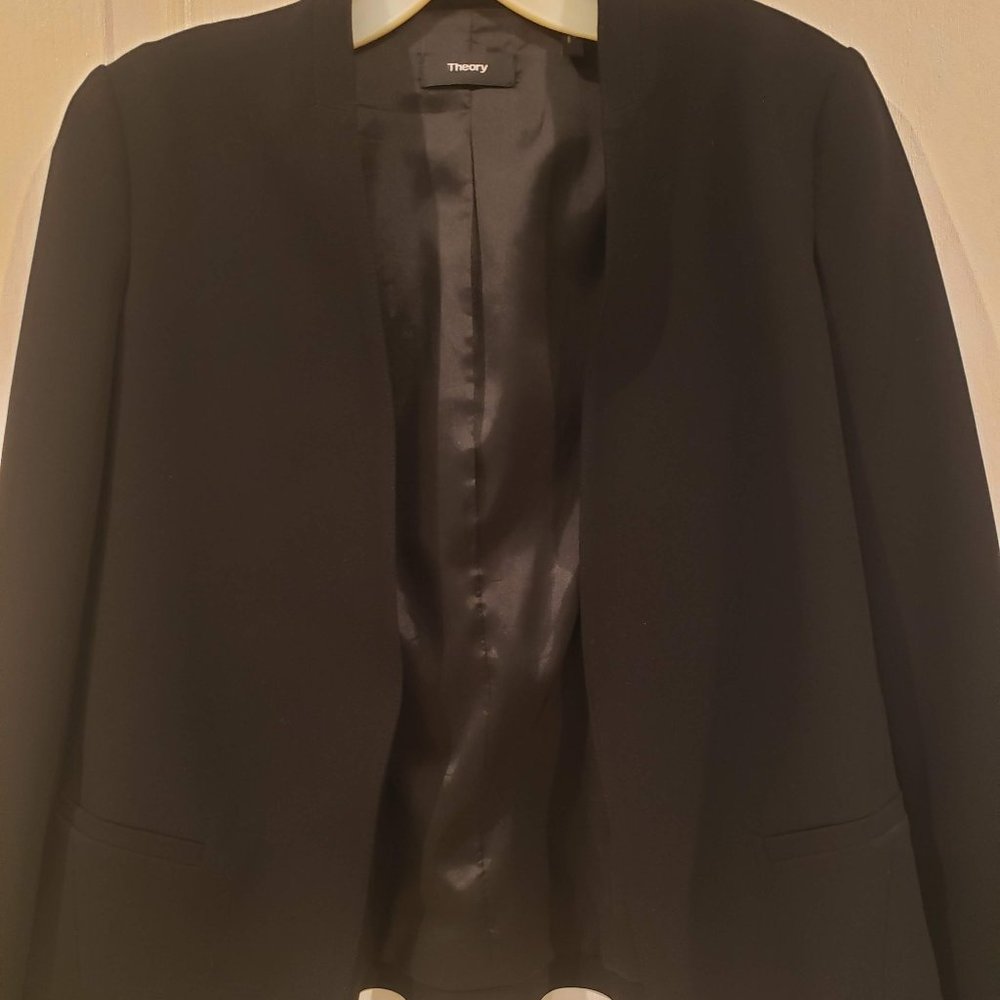 Theory black suit jacket